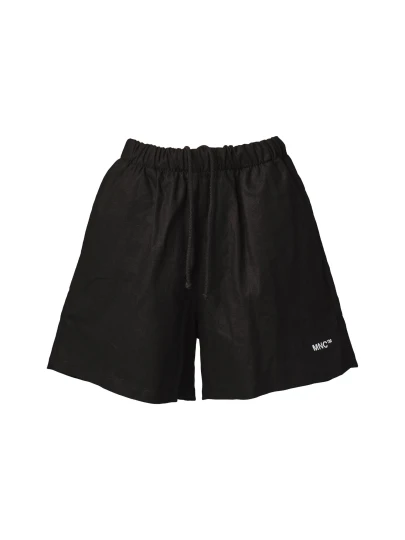 Linen Shorts black